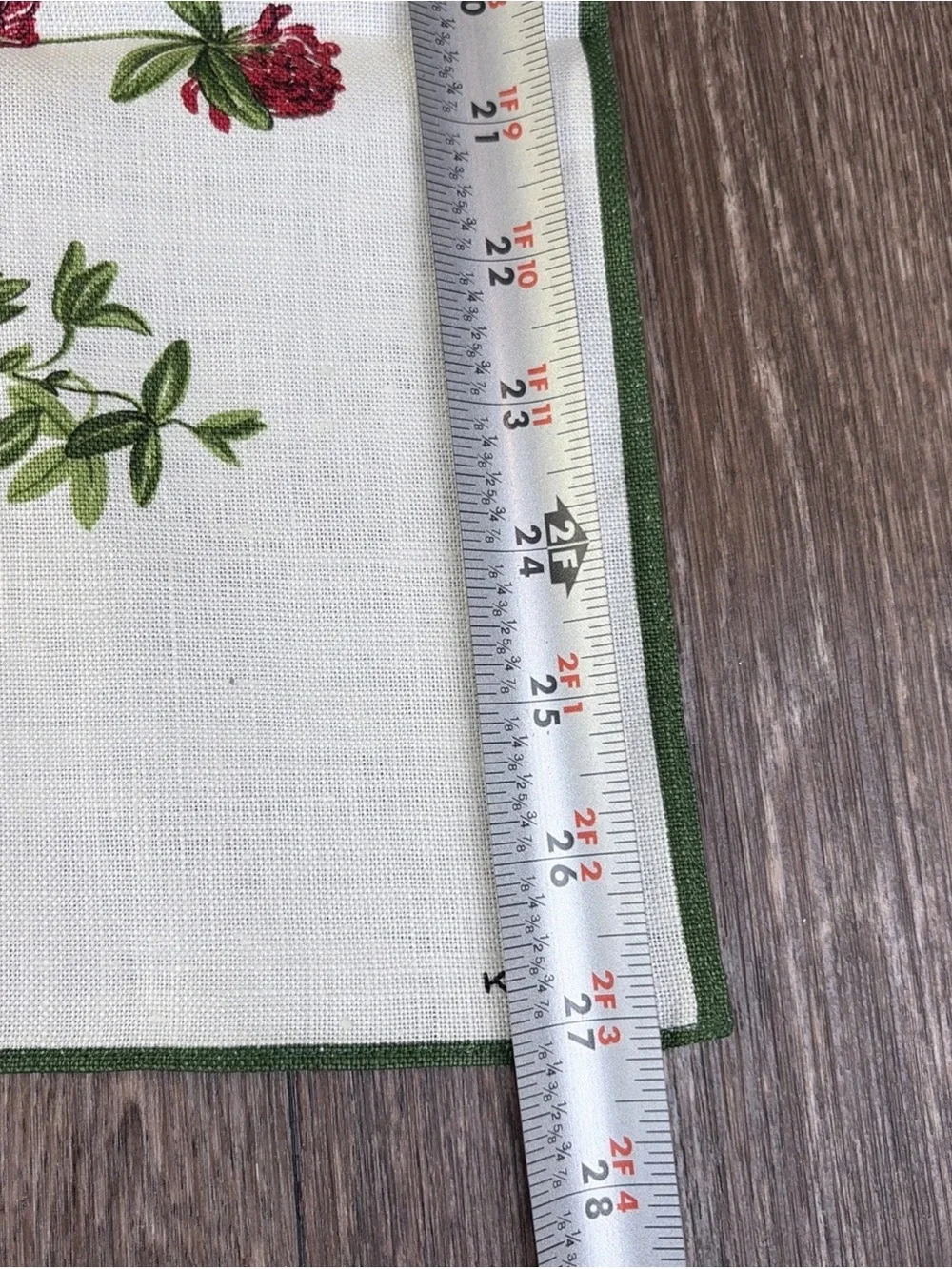Vintage Kreier 100% Linen Tea Towel Swiss Table Wall Hanging Wildflowers Floral